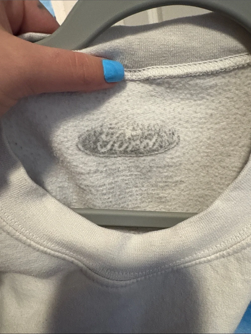 Ford White Crewneck with Blue and Orange Racing Graphic - Picture 2 of 4